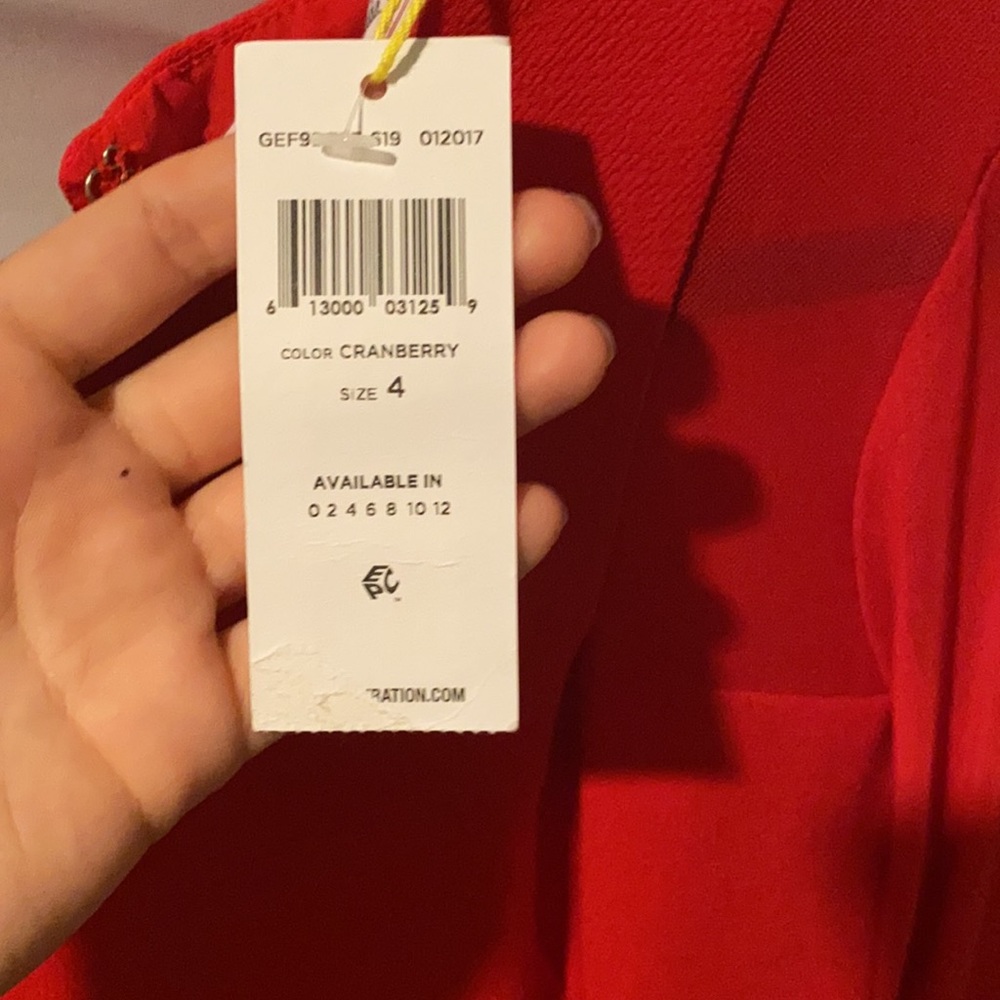 RED FORMAL ROMPER - Picture 2 of 2